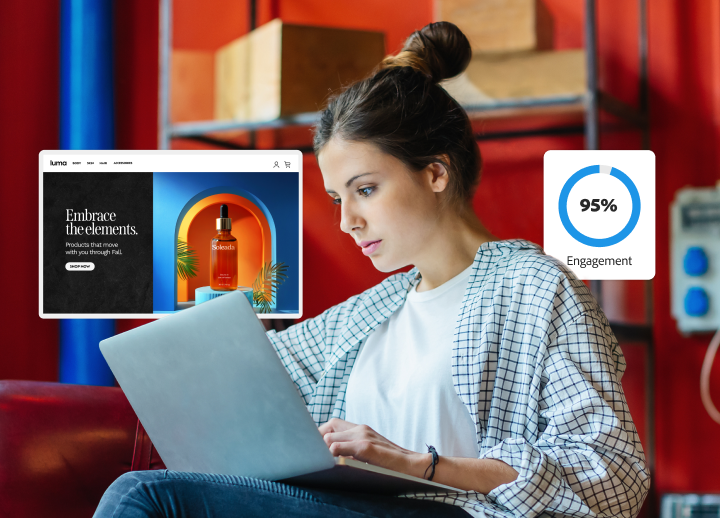 Marketer reviews site optimization results and engagement insights