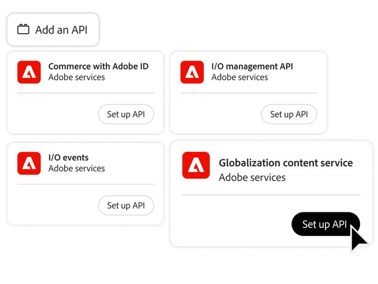 One-click API integration options