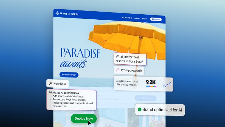 Adobe Brand Visibility website preview
