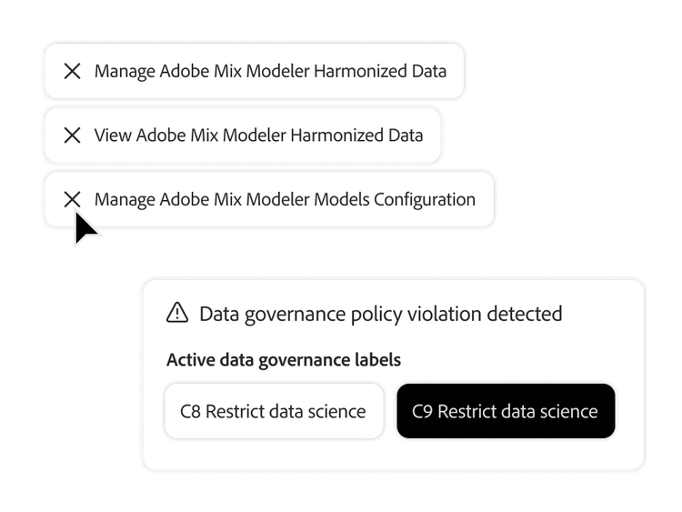 Data governance alert