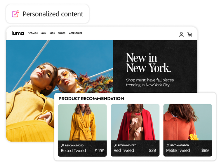 Fashion website using generative AI to curate personalized product selections