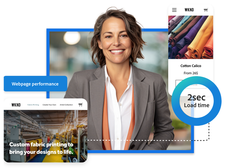 A Marketer and her fabric website achieving a 2-second page load time