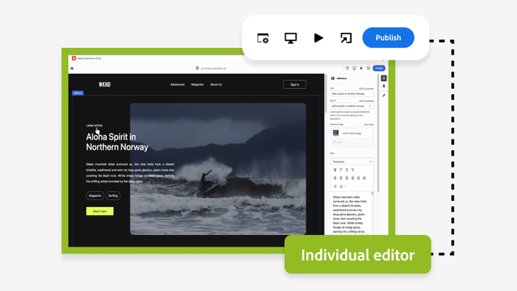 Feature Demo: Universal Editor Content card image.