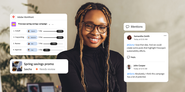 An image showing Adobe Workfront simplifying work management.