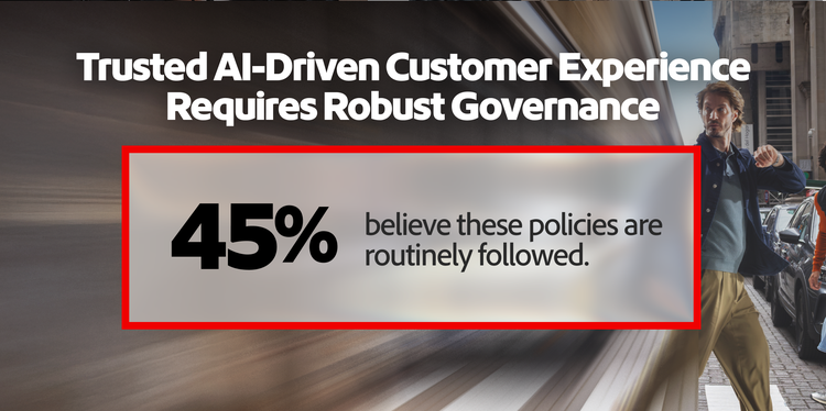 45% believe these AI governance policies are routinely followed