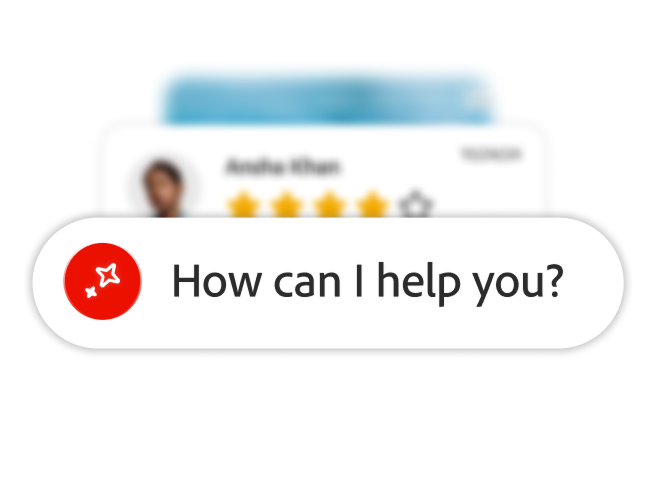 Chat mockup showing the message “How can I help you?”