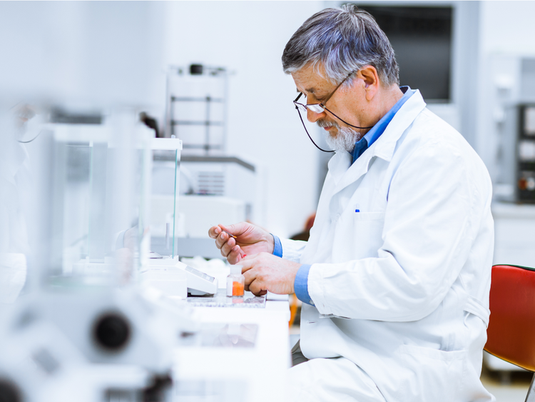 Man working in a lab