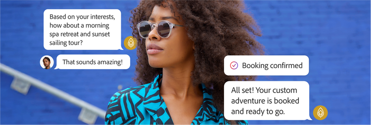 Customer with personalized travel offers