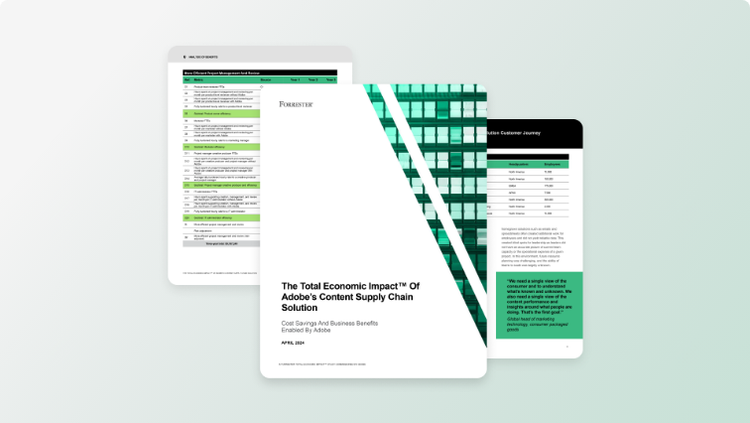 The Total Economic Impact™ of Adobe’s Content Supply Chain Solution content card image