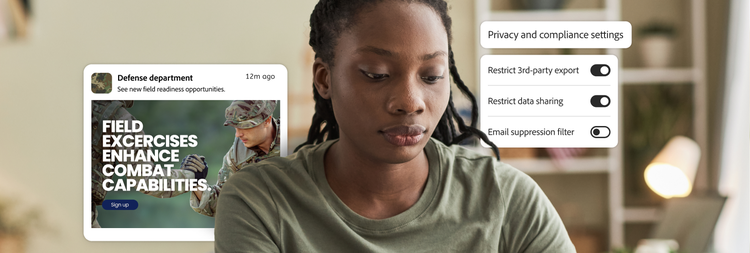An employee, an email, and its corresponding privacy and compliance settings