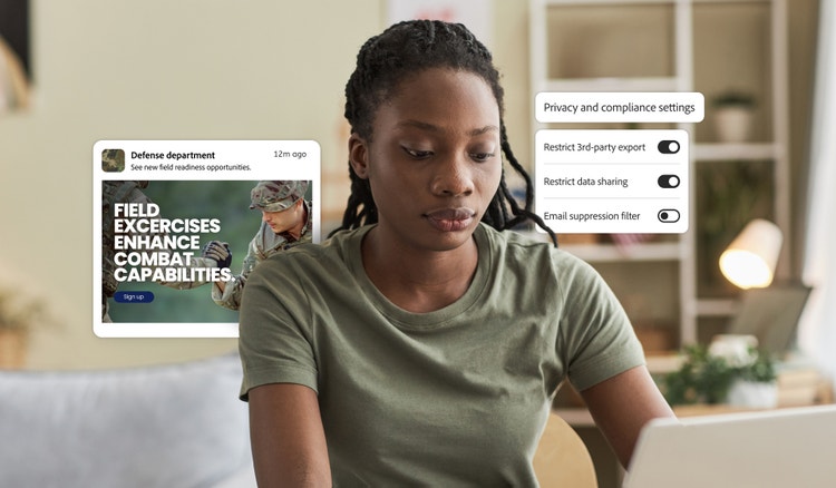 An employee, an email, and its corresponding privacy and compliance settings