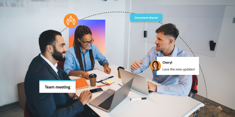 A team of people effectively collaborating