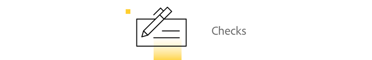 Checks are a type of payment method.