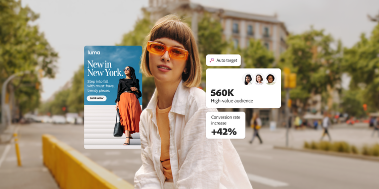 Image combining lifestyle visuals and targeting data, showing how segmentation drives performance.