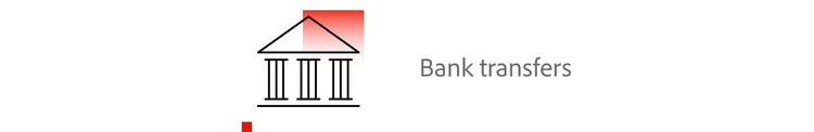 Bank transfers are a type of payment method.