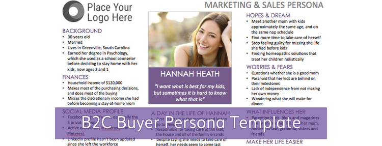 B2C buyer persona template