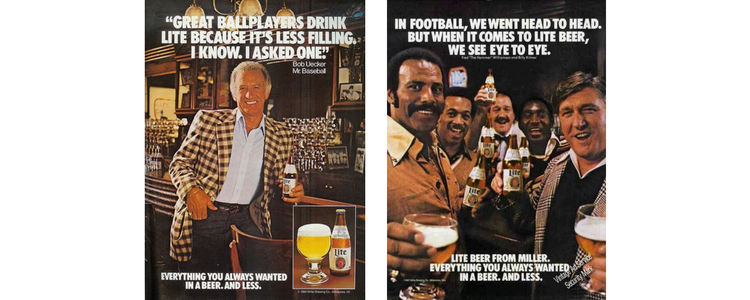 Miller Lite: Great Taste, Less Filling campaign ad