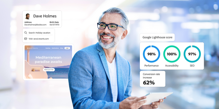 Promotional graphic highlighting Core Web Vitals and their impact on conversion rates and user experience.