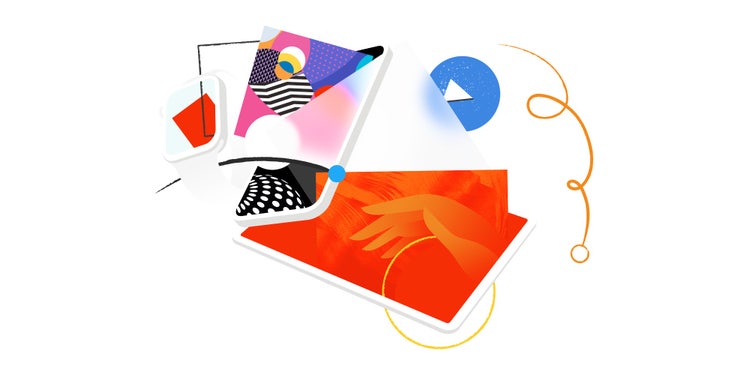 Colorful graphic art.