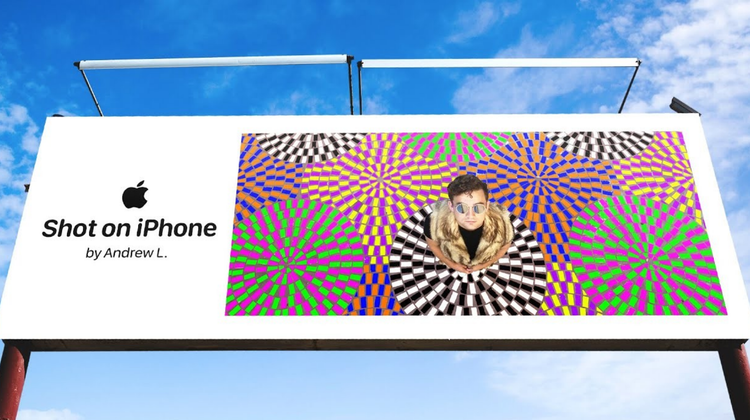 A billboard that promotes Apple is shown as an example of a marketing strategy.