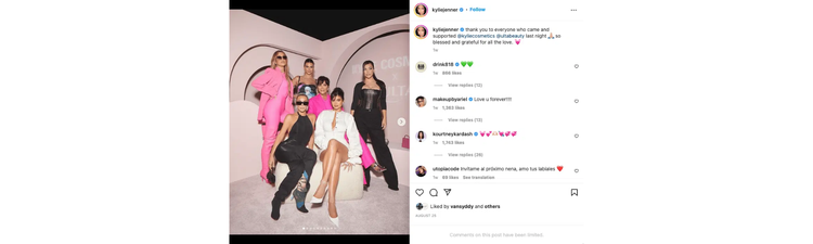 Influencer Kylie Jenner