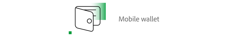 Mobile wallet — Apple Pay, Google Pay, etc.