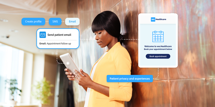 How Adobe solutions help healthcare organizations provide better care with the right data marquee image