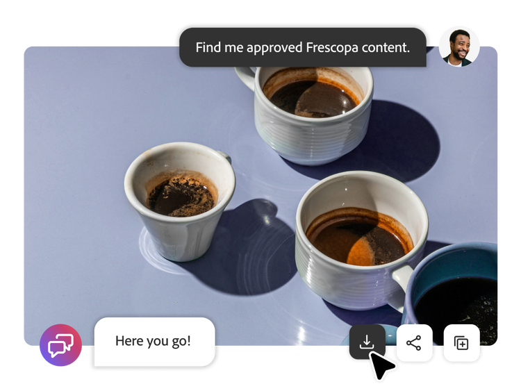 UI showing AI-generated ad campaigns based off the input of a brief