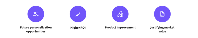 Icons representing reasons why marketing attribution matters, Picture, Picture