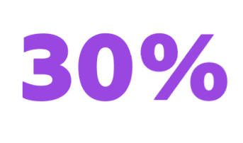 30 percent