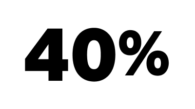 40 per cent
