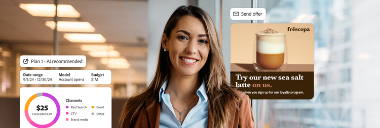 A marketer and an AI-recommended budget plan